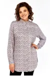 Рубашки Avenue 0347 серый, дизайн цветочек