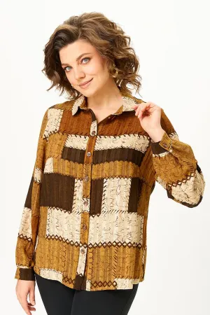 Блузка Zlata 4468 коричневый