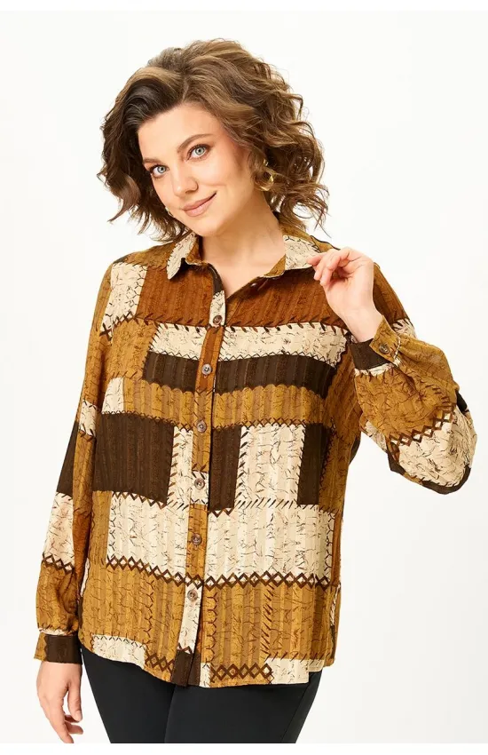 Блузка Zlata 4468 коричневый