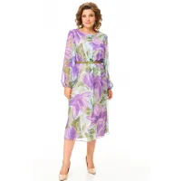 Платье Карина Делюкс М-1374 мультиколор