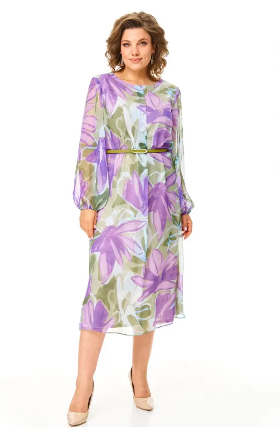 Платье Карина Делюкс М-1374 мультиколор