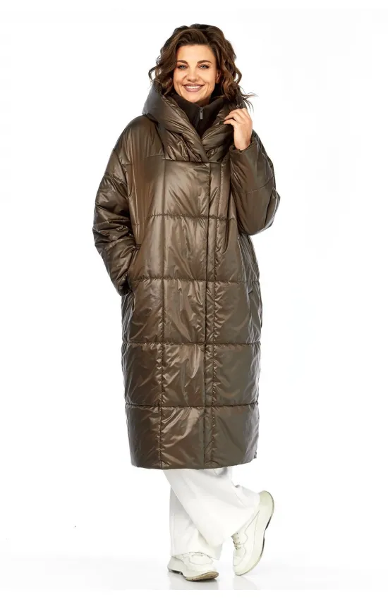 Пальто Диамант 2132 шоколад