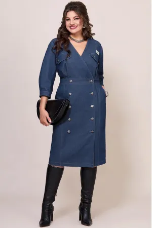 Платье Mira Fashion 5601 синий
