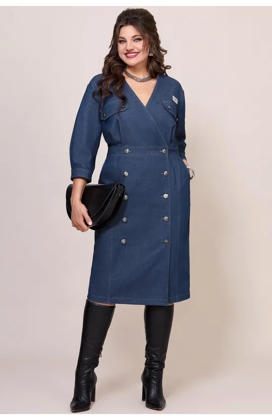 Платье Mira Fashion 5601 синий