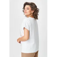 Блузка Rumoda 2259 капучино_белый