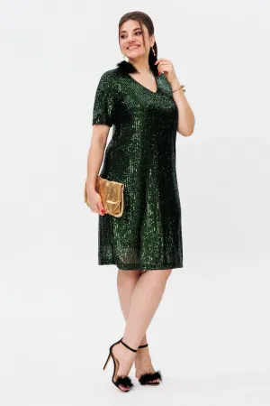 Платье Anelli 1797 изумруд
