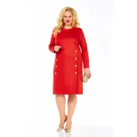 Платье Элль-Стиль 2443/1 красный