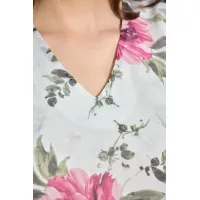 Платье Moda-Versal 2387 молочный+фиолетовый