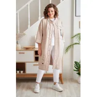 Пальто Rumoda 2019 бежевый