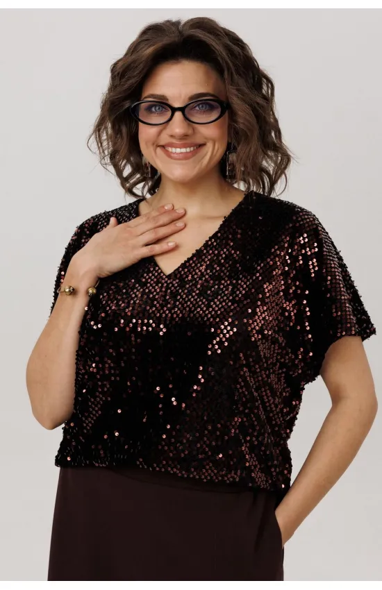 Блузка Anelli 1522 арманьяк