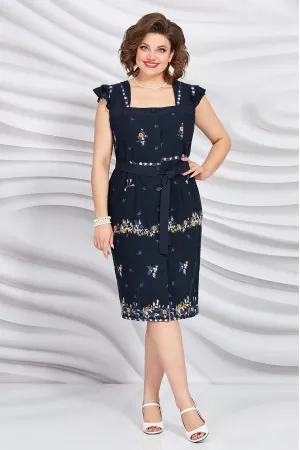Платье Mira Fashion 5093-2 темно-синий