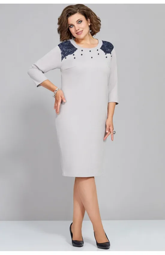 Платье Mira Fashion 5314 светло-серый