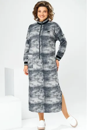 Платье Romanovich 1-2885 сине-серый
