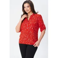 Блузка Modema 728-5 горох на красном