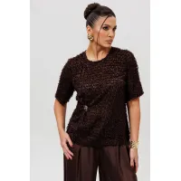 Блузка Mislana 1280 шоколад Блузка Mislana 1280 шоколад