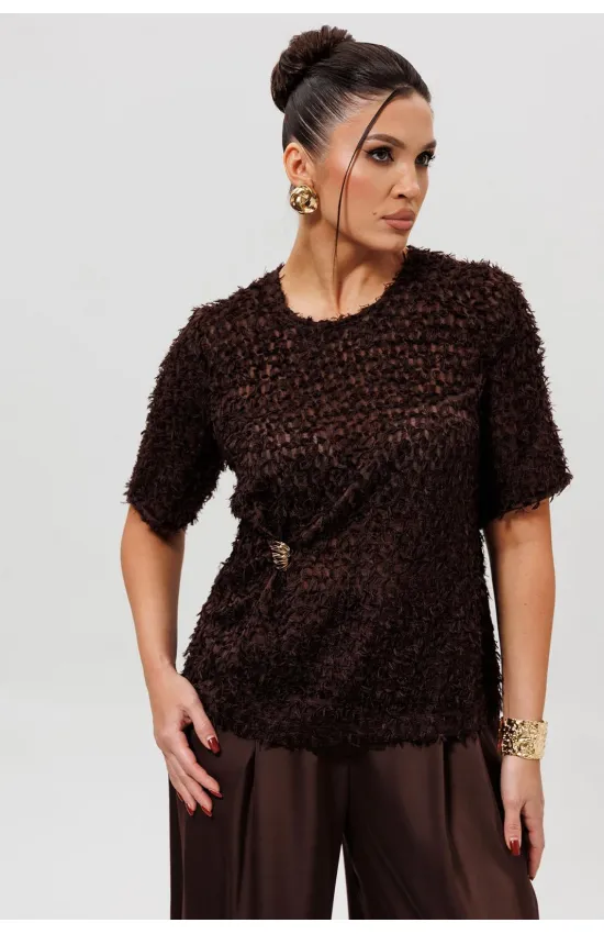 Блузка Mislana 1280 шоколад