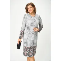 Платье Орхидея Люкс 1618 Серый