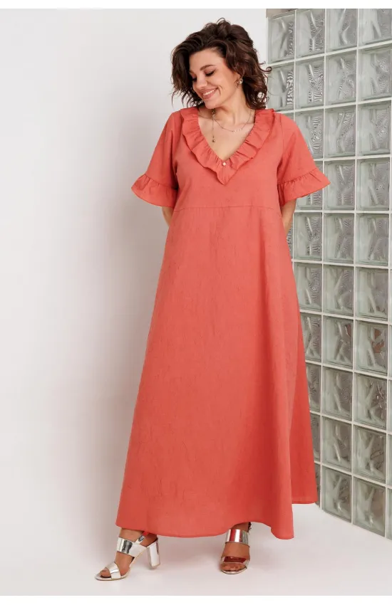 Платье Begimoda 1066 коралл