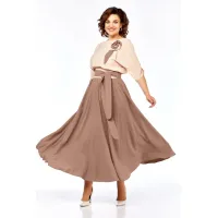 Платье Ольга Стиль С912/1 светло-коричневый