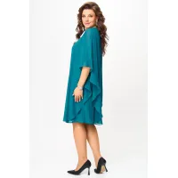 Платье Карина Делюкс М-1390 морская волна