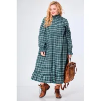 Платье Anelli 977 зелёный новый