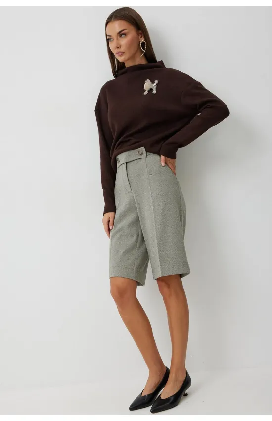 Кофта Kaloris 2243 коричневый