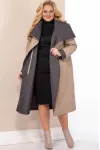 Пальто Shetti 2113 беж+графит