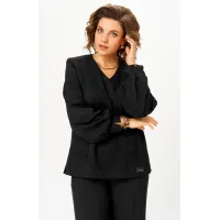 Блузка Белэльстиль 879-329 черный принт