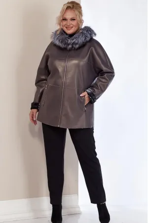 Пальто Shetti 2158 баклажан