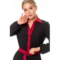 Платье Talia Fashion 414 черный+красный Платье Talia Fashion 414 черный+красный