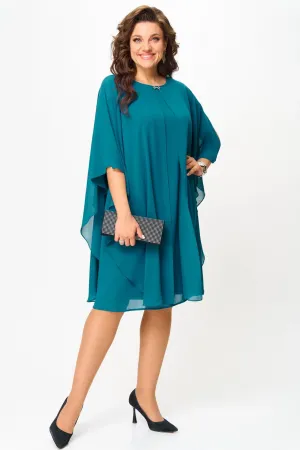 Платье Карина Делюкс М-1390 морская волна