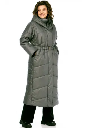 Пальто Диамант 2128 серый