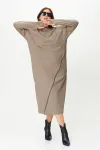 Платье Sova 11255 серый песок Платье Sova 11255 серый песок