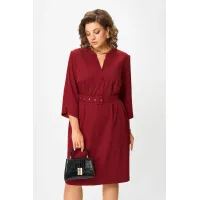 Платье Карина Делюкс М-1378 бордо