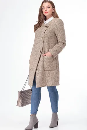 Пальто Anelli 336 бежевый