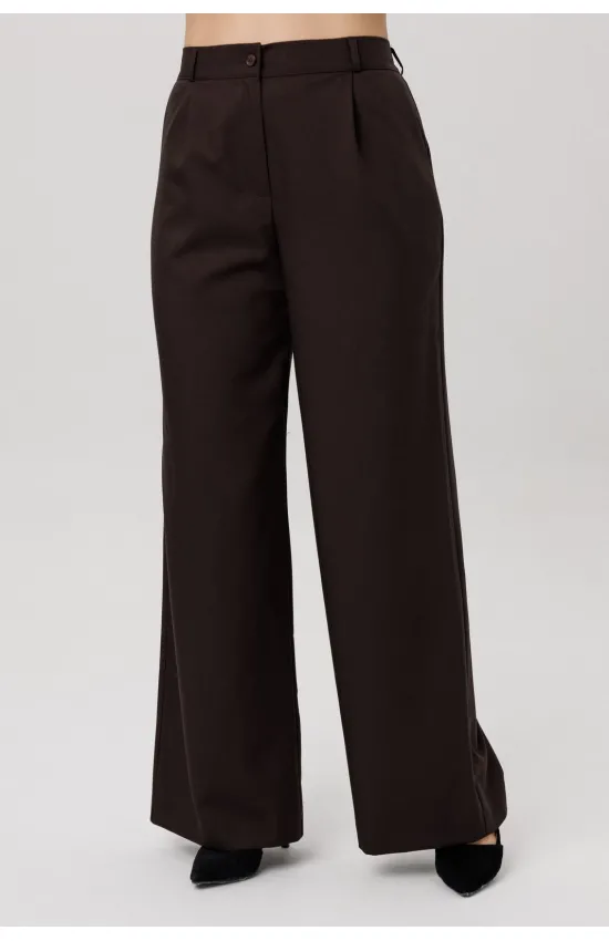 Брюки Anelli 1702 Блестящий каштан