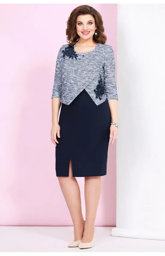 Платье Mira Fashion 4764 синий