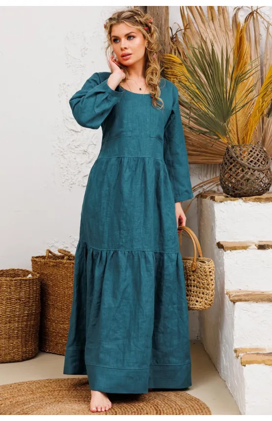 Платье Амулет 9922 морской 164