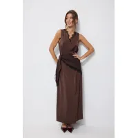 Платье Люше 4249 коричневый