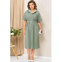 Платье Volna 1419 хаки