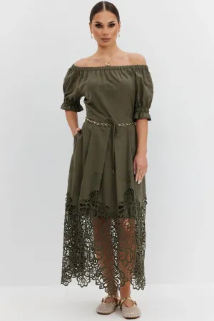 Платье Vesnaletto 4457-2 хаки