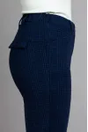 Брюки Mirolia 951 синяя клетка