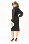 Платье Орхидея Люкс 1636 Черный