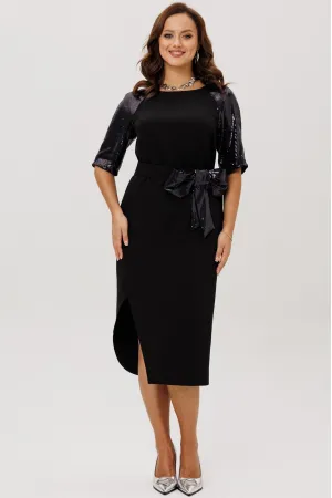 Платье Мублиз 296 черный Платье Мублиз 296 черный