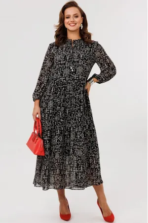 Платье Мублиз 290 черный Платье Мублиз 290 черный