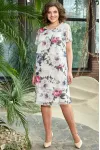 Платье Moda-Versal 2327 молочный+фиолетовый