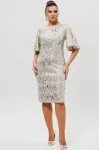 Платье Mislana 1037/1 серебро Платье Mislana 1037/1 серебро