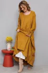 Платье Амулет 9907 горчица 170 Платье Амулет 9907 горчица 170