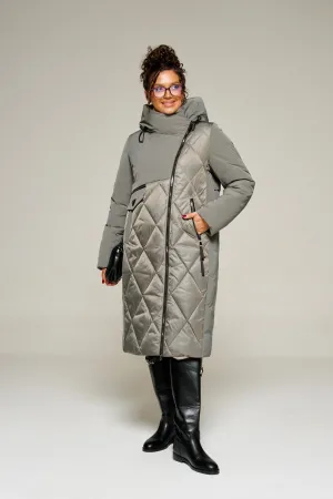 Пальто Beautiful & Free 8023 серый