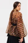 Блузка Anastasia 1061-1 кофе